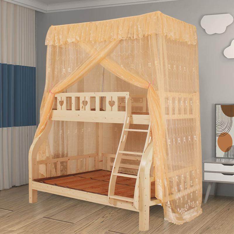 宫廷双层床子母床儿童床蚊帐1.2上下铺高低床梯形一体式1.5含支架,淘宝优惠券,粉丝福利购,淘宝优惠卷