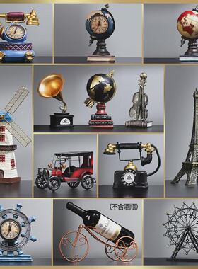 大气摆件办公室玄关工艺品家居客厅欧式酒柜装饰品