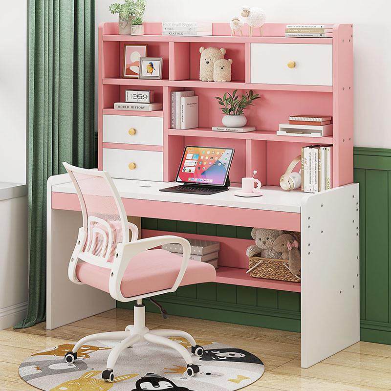2I儿童书桌学生用书桌书架一体桌收纳置物架可升降电脑桌写字桌,淘宝优惠券,粉丝福利购,淘宝优惠卷