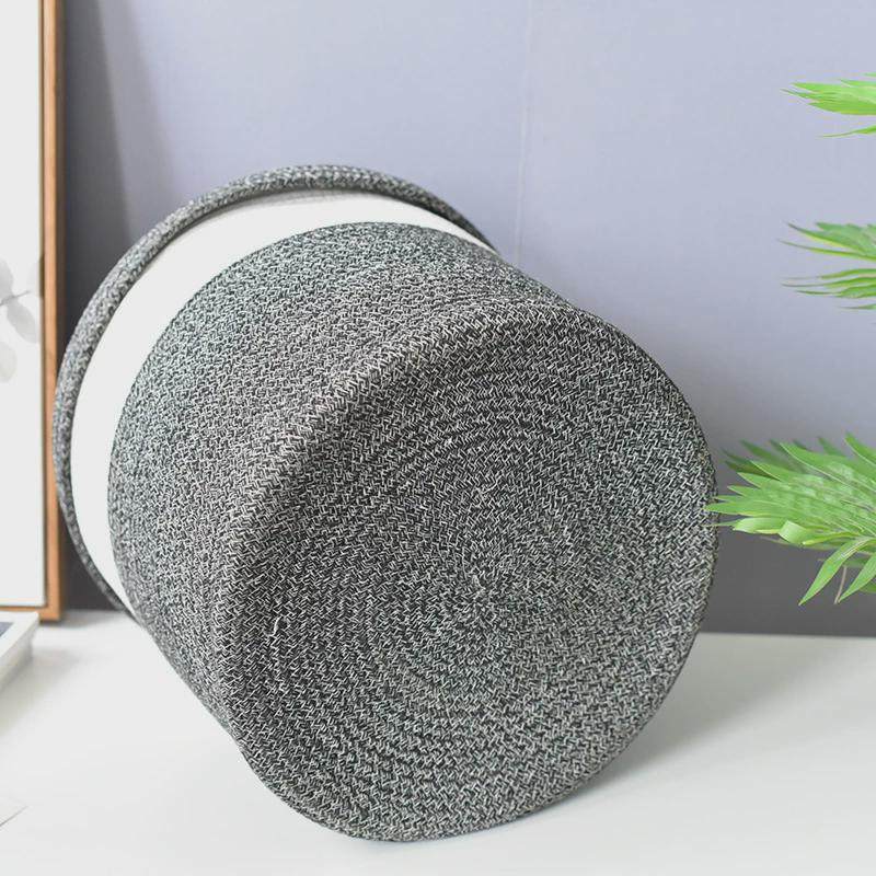 衣物收纳篮编织收纳筐收纳储物筐子棉绳编织手工可折叠脏衣篮,淘宝优惠券,粉丝福利购,淘宝优惠卷