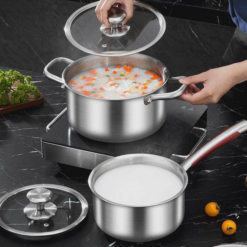 316不锈钢汤锅奶锅多功能三层钢用无涂层蒸煮一体锅宝宝辅食锅,淘宝优惠券,粉丝福利购,淘宝优惠卷