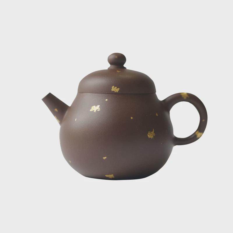 小谦山房洒金明珠紫砂壶宜兴中式手工原矿老紫泥泡茶单壶茶具用,淘宝优惠券,粉丝福利购,淘宝优惠卷