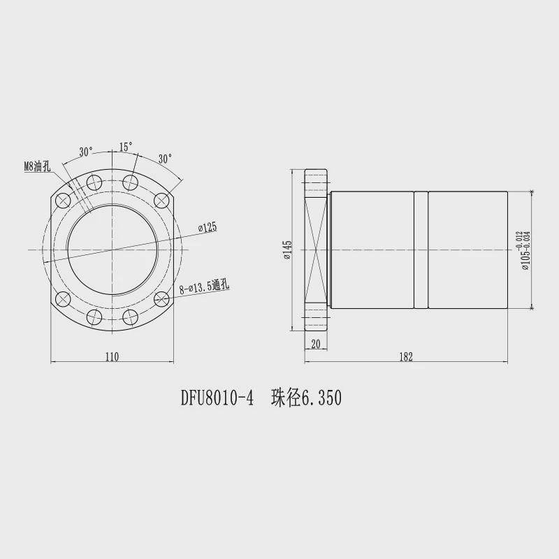 研磨滚珠丝杆双螺母DFU6310螺杆机丝杠定.做车床2004中托板丝杆,淘宝优惠券,粉丝福利购,淘宝优惠卷