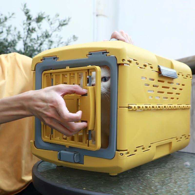 手提狗笼外出宠物航空箱折叠猫窝代发便携透气宠物车载包跨境爆款,淘宝优惠券,粉丝福利购,淘宝优惠卷