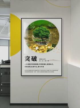 办公室装饰画企业文化背景墙挂画公司团队会议室墙面励志标语壁画