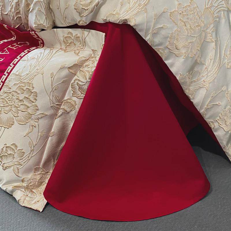 #结婚四件套大红色床单被套纯棉被婚喜备婚庆床上用品婚房陪,淘宝优惠券,粉丝福利购,淘宝优惠卷