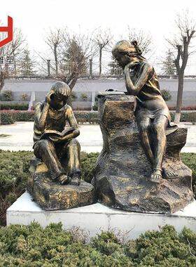 热销铸铜校园抽象古代名人户外园林雕塑民俗文化景观铸铜人物雕塑
