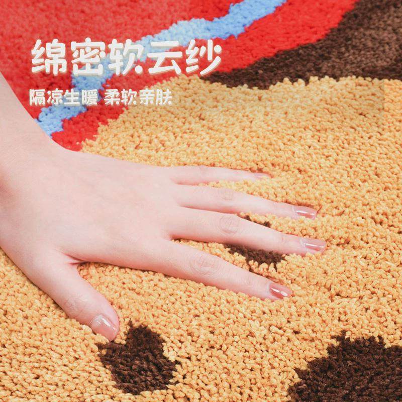 多巴胺趴趴狗地毯植绒地毯客厅毛毯可爱卧室床边毯吸水垫,淘宝优惠券,粉丝福利购,淘宝优惠卷