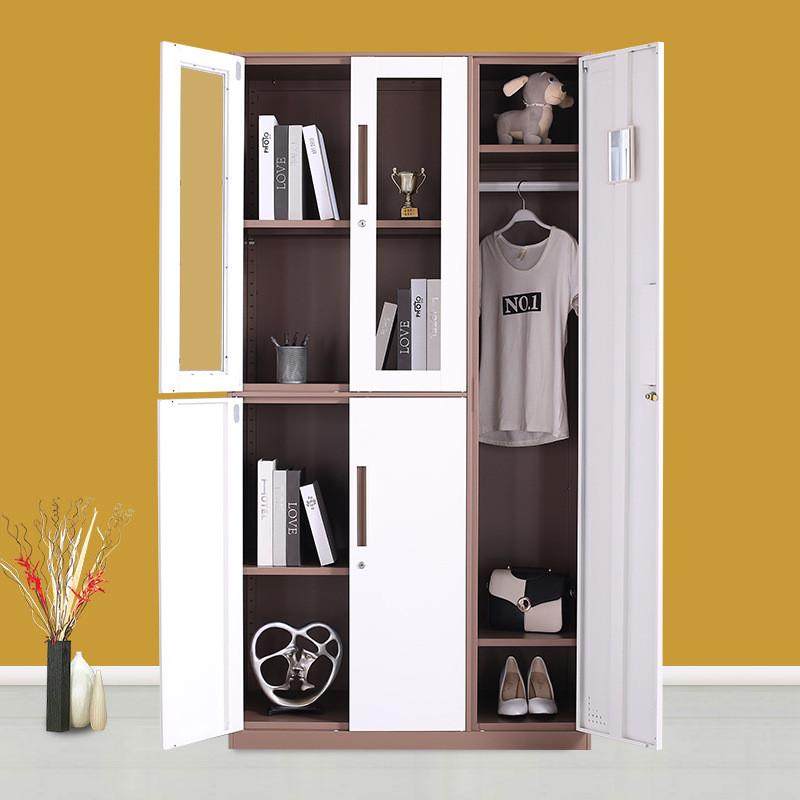 咖色五门钢制更衣柜员工柜铁皮职工储物柜带锁文件柜,淘宝优惠券,粉丝福利购,淘宝优惠卷