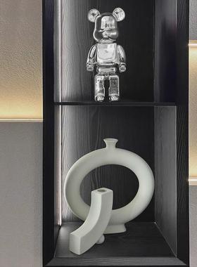 轻奢高档酒柜软装饰品摆件现代简约客厅电视柜办公室书柜书房套装