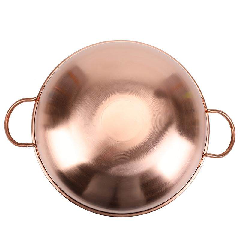 纯紫铜锅熬果酱铜锅炖汤铜炒锅电磁炉加厚铜火锅熬阿胶糕专用铜锅,淘宝优惠券,粉丝福利购,淘宝优惠卷