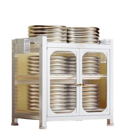 厨房碗柜厨房台面碗碟沥水架盘收纳架放洗碗槽柜子家用防尘储物柜 - 图2