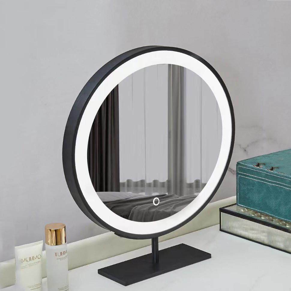 梳妆台化妆镜镜子led带灯桌面台式网红光宿舍学生补拍照ins风大号,淘宝优惠券,粉丝福利购,淘宝优惠卷