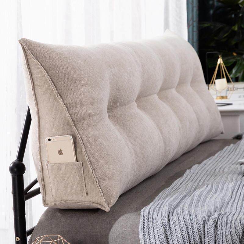 床头靠垫床上三角靠枕大靠背榻榻米软包靠背垫双人护腰沙发靠背垫,淘宝优惠券,粉丝福利购,淘宝优惠卷