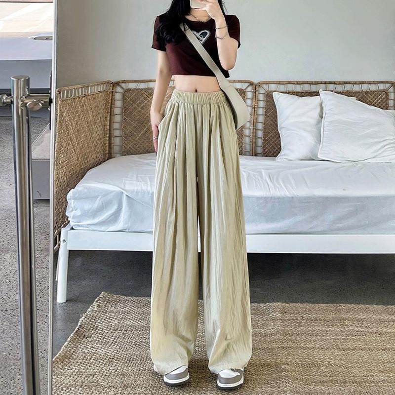 咸菜色阔腿山本裤女夏薄款胖妹妹mm宽松显瘦垂感小个子,淘宝优惠券,粉丝福利购,淘宝优惠卷