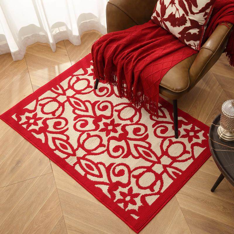 红色入户地垫乔迁门垫用防滑婚庆氛围地毯除尘耐磨新年玄关脚垫,淘宝优惠券,粉丝福利购,淘宝优惠卷