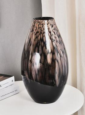 器艺术渐变陶瓷花瓶干花插花现代样品房装饰工艺品