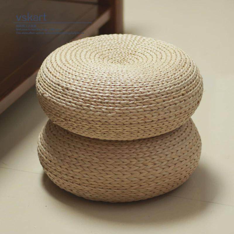 地板日式草编蒲团坐垫加厚圆形茶道藤编榻榻米垫打坐禅修坐墩,淘宝优惠券,粉丝福利购,淘宝优惠卷