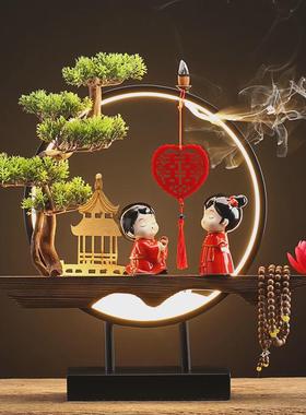 结婚礼物新婚送闺蜜新人卧室客厅创意实用摆件七夕情人节高档礼品