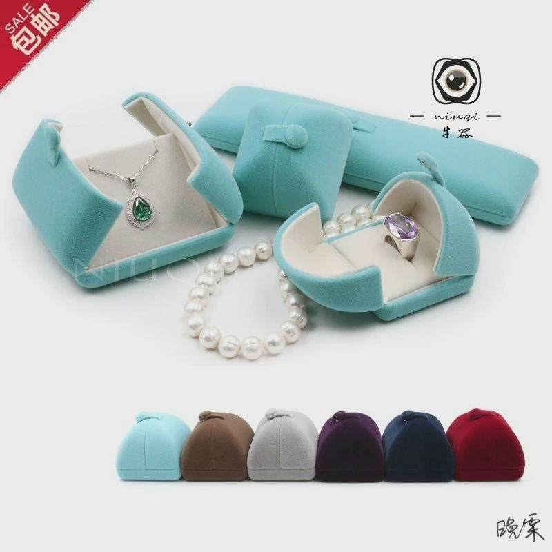 按扣绒布首饰盒珠宝店双开首饰盒蒙古包灰盒手镯套装盒首饰店,淘宝优惠券,粉丝福利购,淘宝优惠卷