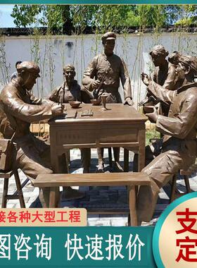 铸铜雕塑黄铜古代名人雕像户外园林校园民俗文化雕锻铜人物雕塑