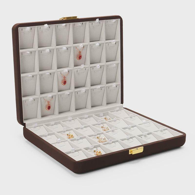 珠宝金属扣盒子平方柜台饰品包装盒绒面大容量收纳戒指吊坠首饰盒,淘宝优惠券,粉丝福利购,淘宝优惠卷