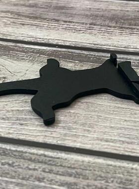 新款可爱门框装饰木质工艺品农庄悬挂黑猫剪影家居门上画框装饰