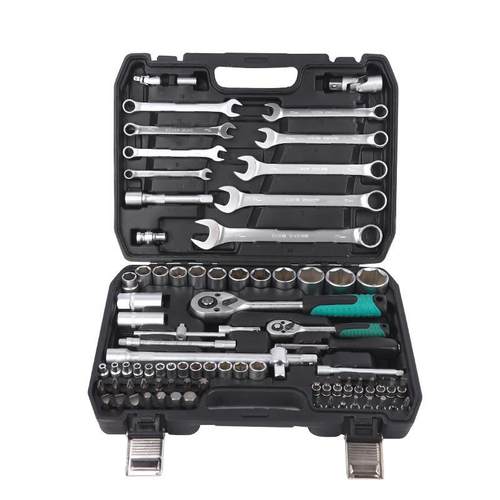 机械维修82件套哑光汽车维修手动工具扳手套筒多功能维修套装 - 图3