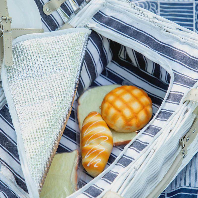 野餐篮子藤编带餐具野餐筐手提带盖保温收纳筐旅行户外露营储物箱,淘宝优惠券,粉丝福利购,淘宝优惠卷