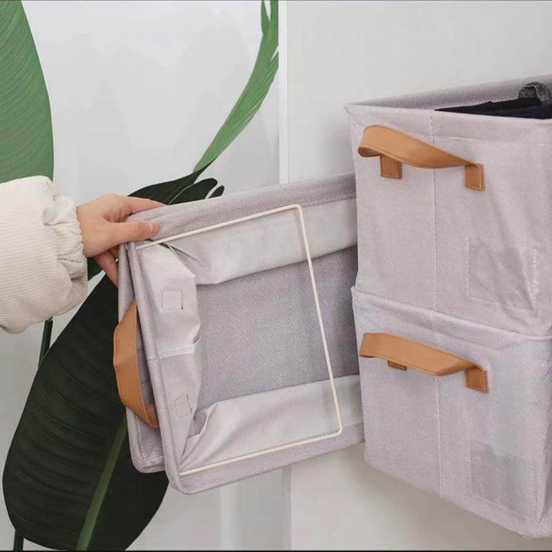 新款天竺棉收纳筐用衣物整理收纳盒子布艺可折叠手提大号置物盒,淘宝优惠券,粉丝福利购,淘宝优惠卷