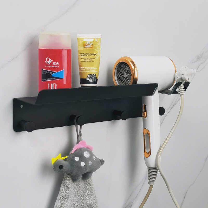 浴室壁挂风筒支架免打孔304不锈钢吹风机置物架卫生间电吹风架子,淘宝优惠券,粉丝福利购,淘宝优惠卷