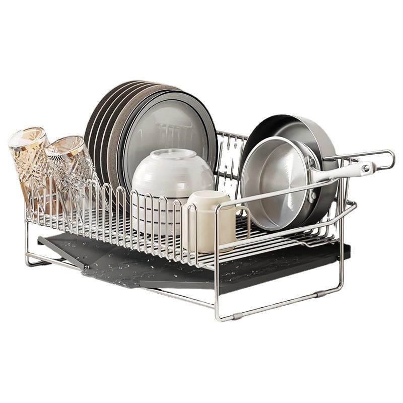 304不锈钢碗架沥水架一体免安装台面碗碟收纳架厨房碗盘子沥碗架,淘宝优惠券,粉丝福利购,淘宝优惠卷