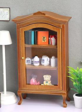 1:12娃娃屋dollhouse模型微缩珍藏柜迷你家具柜子仿真家具展示柜