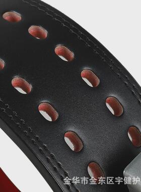 牛皮健身腰带深蹲硬拉运动护具举重腰带力量举腰带专业杠杆扣通用