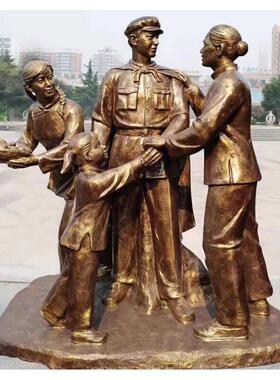 观景玻璃钢雕塑卡通人物摆件不锈钢雕塑厂家仿铜人物商场户外