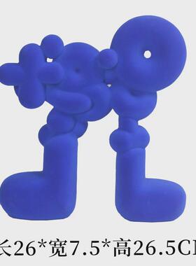 北欧创意抽象植绒气球人物摆件样板间儿童房民宿网红软装饰品摆设