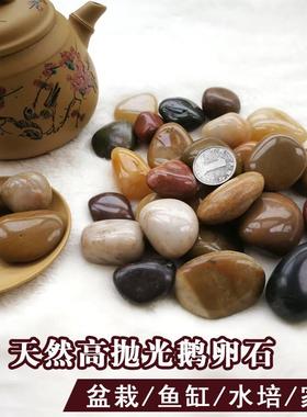 雨花石原石天然鹅卵石鱼缸造景铺底石头花盆装饰小石子铺地鹅软石
