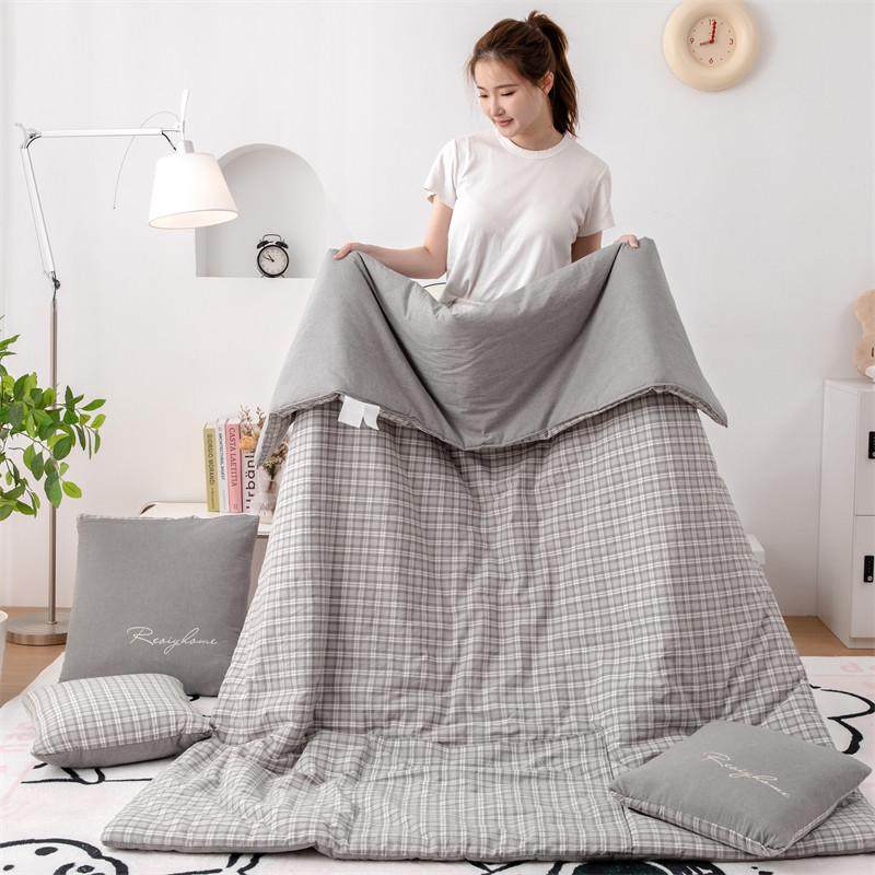 纯棉抱枕被子两用折叠汽车枕头靠垫被办公室沙发午睡全棉空调被,淘宝优惠券,粉丝福利购,淘宝优惠卷