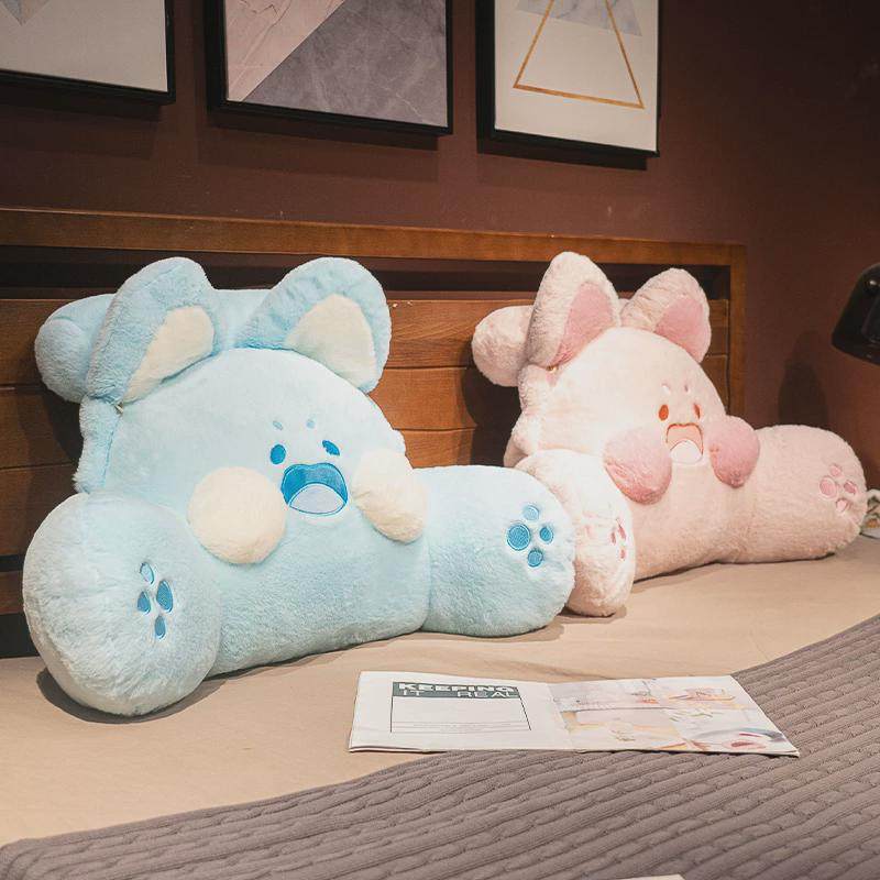 OF9D嘟嘟猫床头软包靠垫嘟嘟喵抱枕床上沙发大靠背垫宿舍学生护腰,淘宝优惠券,粉丝福利购,淘宝优惠卷