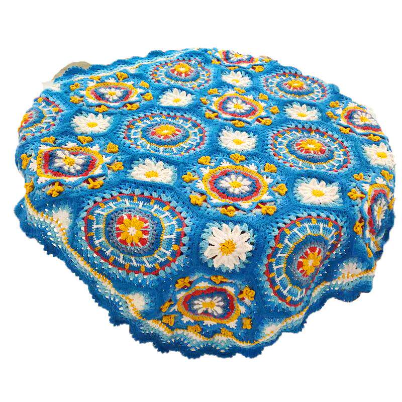 拉韦纳拼花毯子毛线材料包DIY手工钩针编织沙发坐垫盖毯,淘宝优惠券,粉丝福利购,淘宝优惠卷