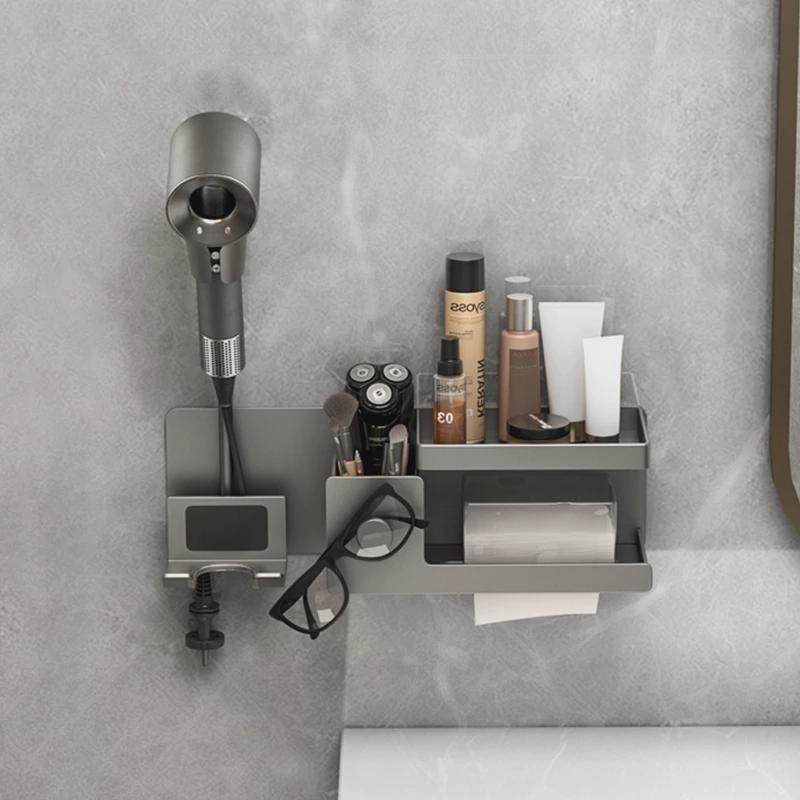 懒人吹风机支架免打孔壁挂式免手拿浴室置物架卫生间风筒收纳架子,淘宝优惠券,粉丝福利购,淘宝优惠卷