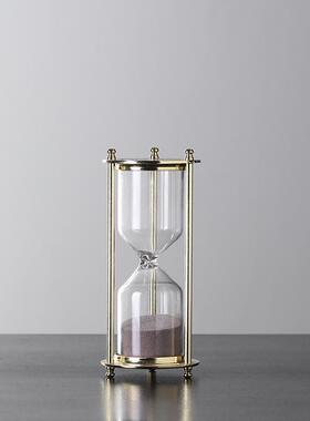 欧式轻奢创意时间沙漏摆件创意个性办公室家居计时器30分钟60分钟