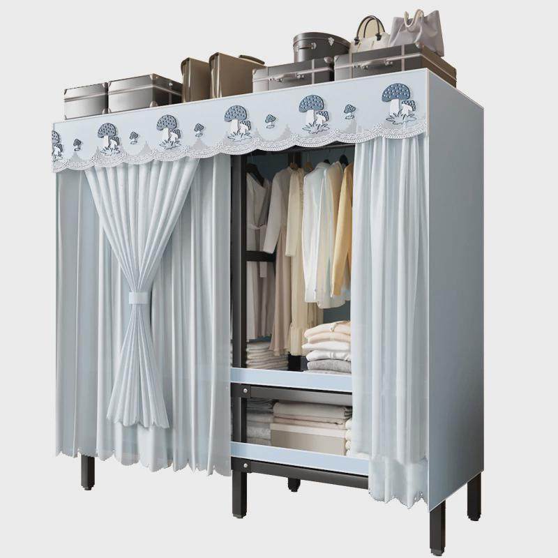 0J新款衣柜易布衣柜免安装折叠纱帘结实耐用衣橱家用卧室收纳整,淘宝优惠券,粉丝福利购,淘宝优惠卷