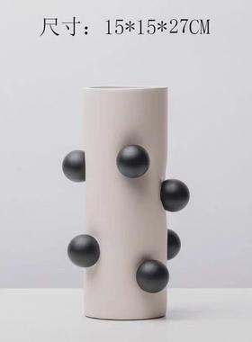 现代北欧创意树脂软装花瓶花器球球客厅茶几电视柜餐桌面家居饰品