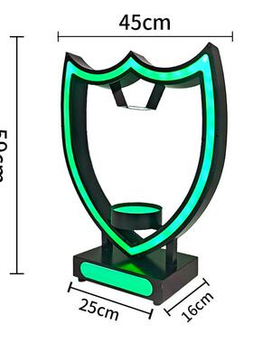 酒吧夜店led香槟王发光酒架洋酒创意酒酒黑桃a出酒发光托座展示架