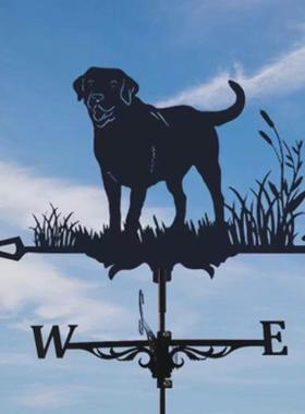 热销风向标摆件转动风车不锈钢喷漆天台屋顶庭院指示针装饰