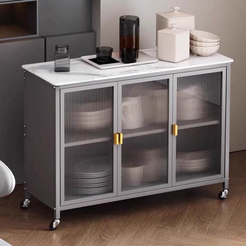 厨房置物架落地多层岩板收纳柜多功能微波炉烤箱切菜餐边碗储物柜,淘宝优惠券,粉丝福利购,淘宝优惠卷