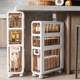 17cm20cm drawer-type storage cabinet bathroom slit cabinet bathroom ultra-narrow kitchen gap storage rack