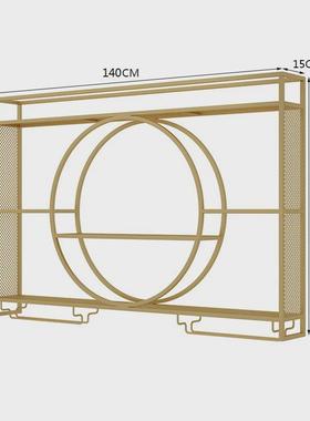 家用红酒柜置物铁艺酒架酒柜墙上大厅壁挂葡萄酒收纳简约展示架子
