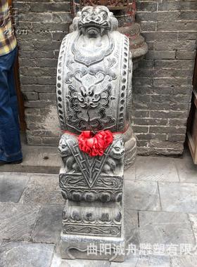 抱鼓石一对青石仿古门墩石鼓户外园林农村自建房别墅门口摆件